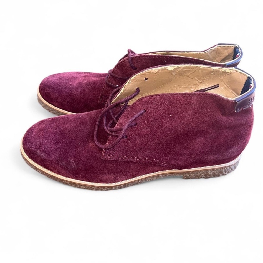 Tommy Hilfiger Purple Suede Shoes - Picture 5 of 7